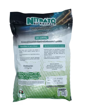 Imagen correspondiente a empaque Nitrato de potasio AGROFERT posterior
